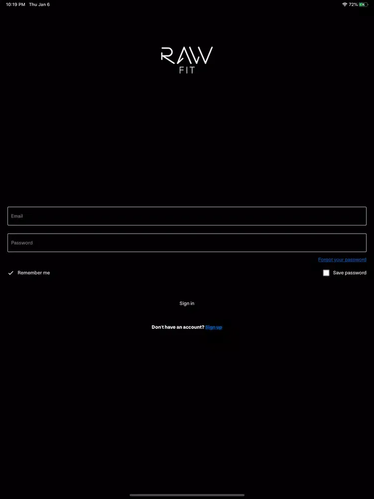 Raw Fit iPad  Screenshots
