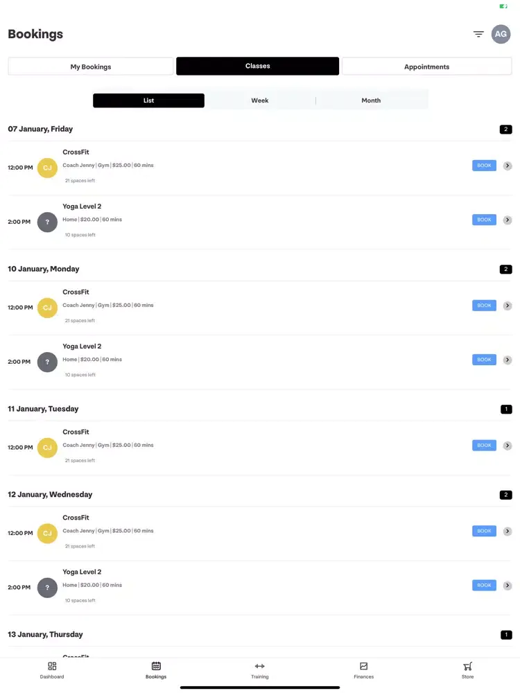 Raw Fit iPad  Screenshots