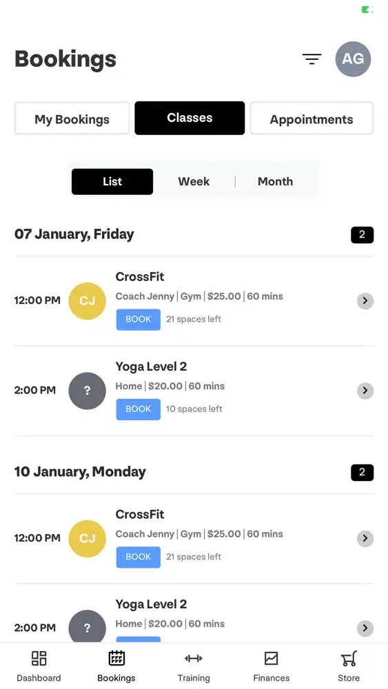 Raw Fit Screenshots