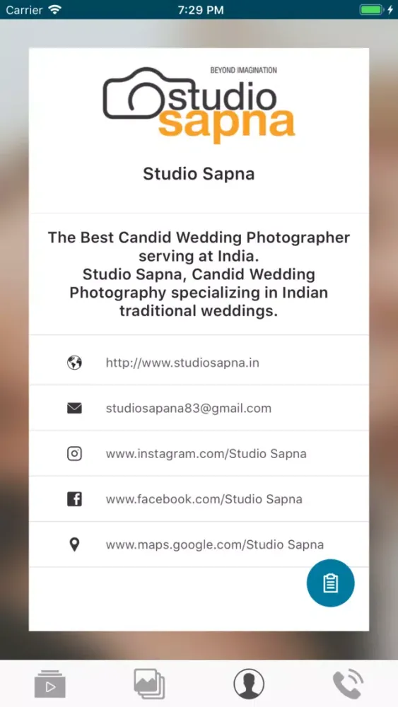 Screenshot di Studio Sapna