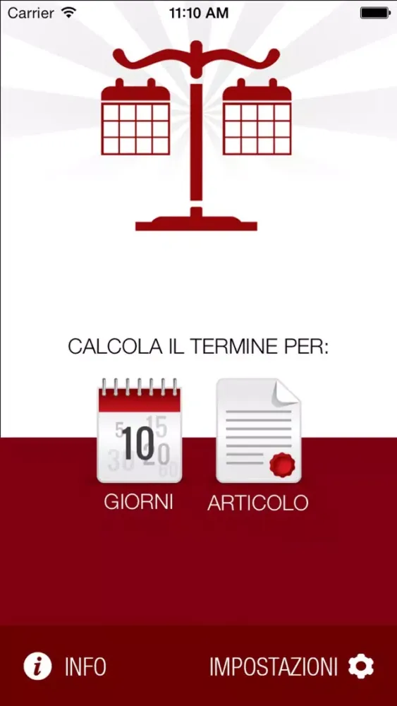 Zrzuty ekranu Calcola Termini