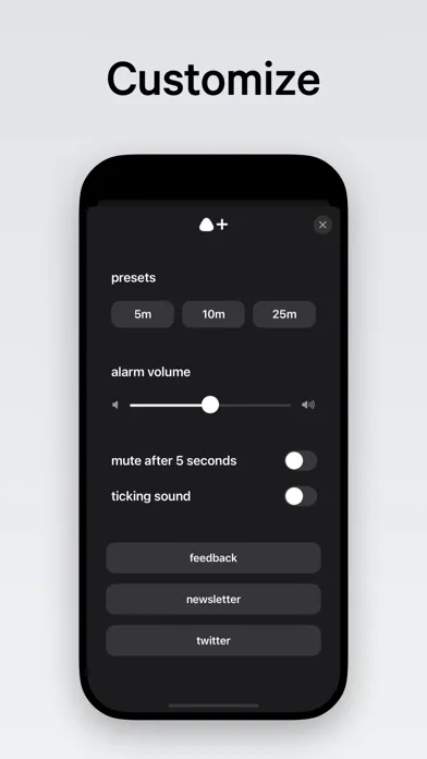 Ảnh chụp màn hình của Timer - Minimal Timer+