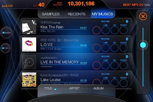 BEAT MP3 2.0 - Rhythm Game Screenshots