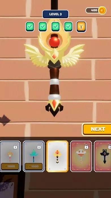 Tangkapan skrin Blade Master - Forge a sword