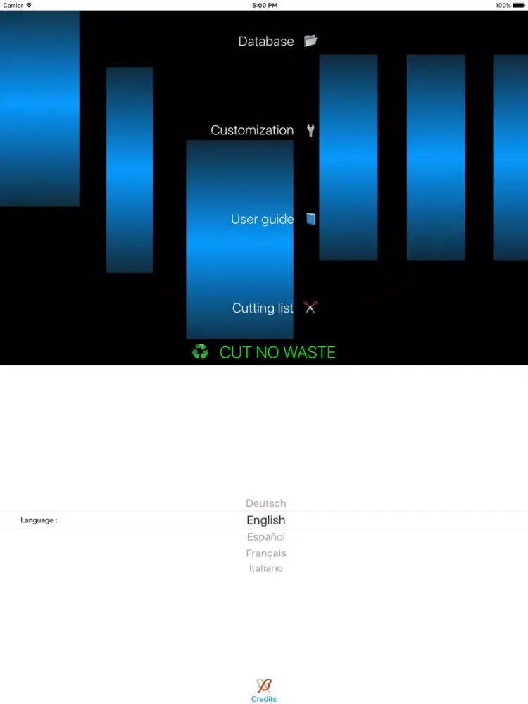 Capturas de tela do Cut No Waste iPad 