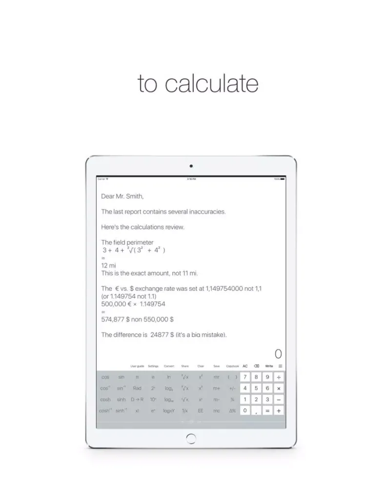MathCooker calculates & writes iPad 应用截图