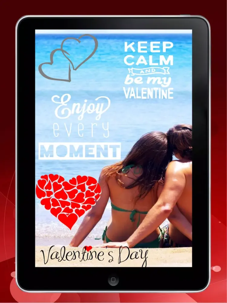 ภาพหน้าจอของ Valentine Photo Effects - Add Love Quotes,Stickers iPad 