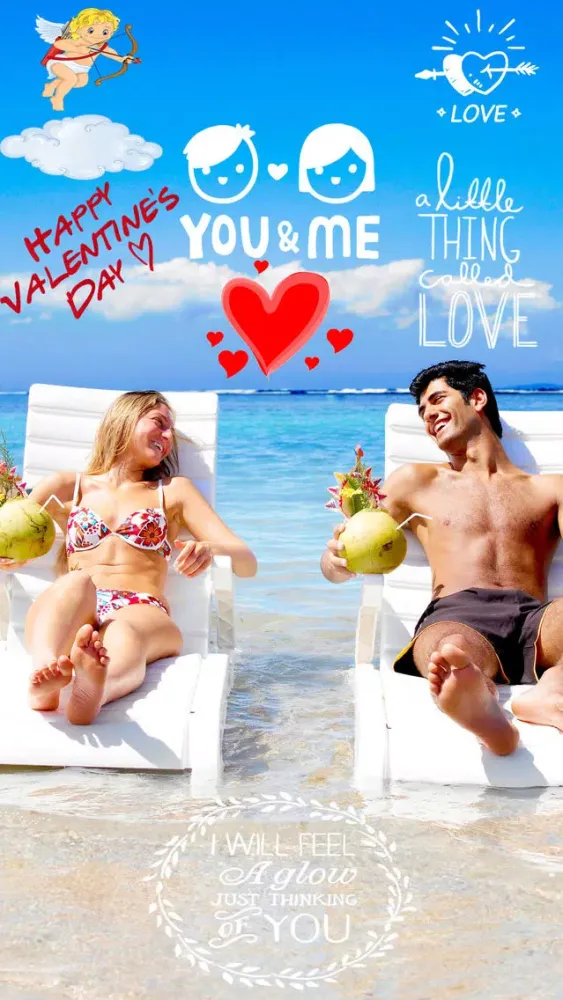 ภาพหน้าจอของ Valentine Photo Effects - Add Love Quotes,Stickers