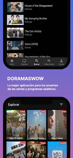 Capturas de tela do Doramaswow Oficial - doramas