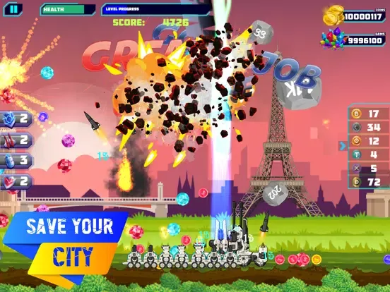 Delta Rover:Rock Blast Shooter iPad  Screenshots
