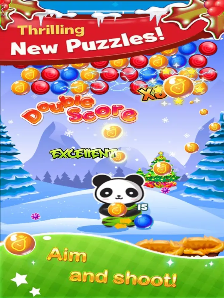 Capturas de tela do Bubble Panda Mania Pop iPad 