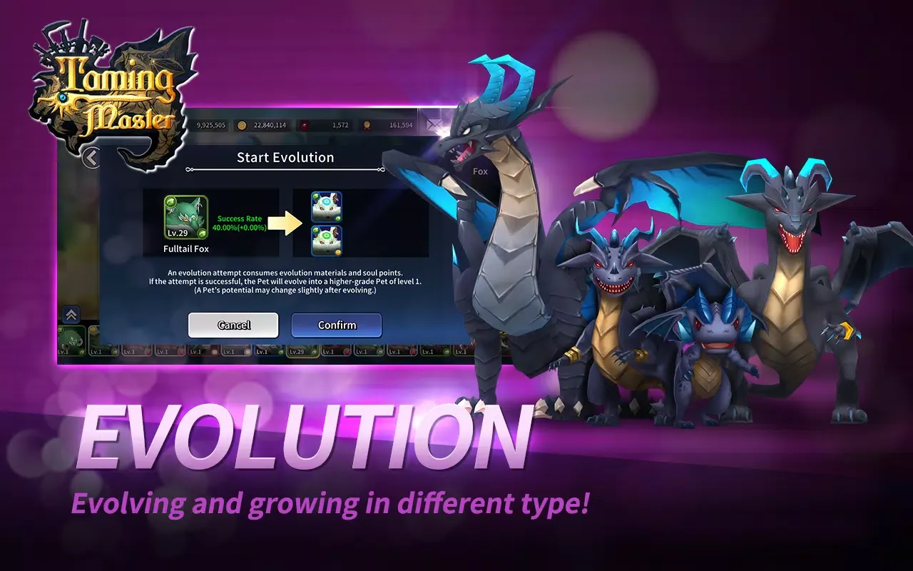Capturas de tela do Taming Master