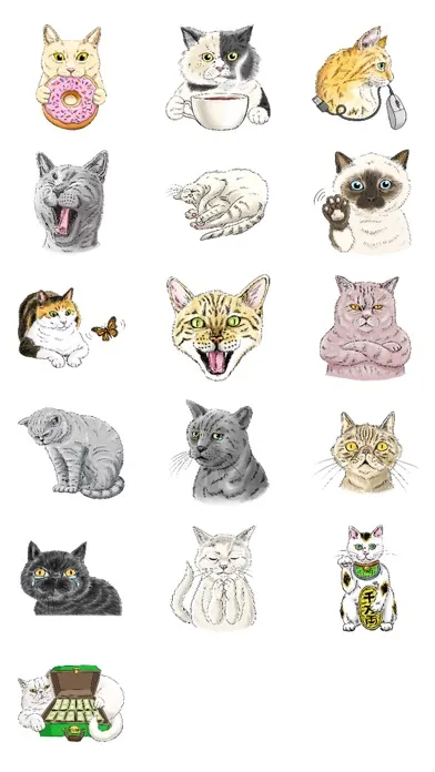صور All Meow Loving - Cat Stickers
