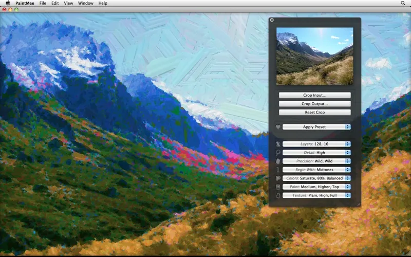 Capturas de tela do PaintMee