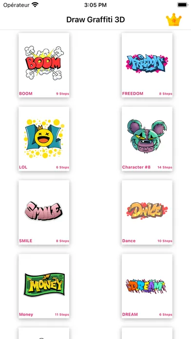 ภาพหน้าจอของ How to Draw Graffiti 3D