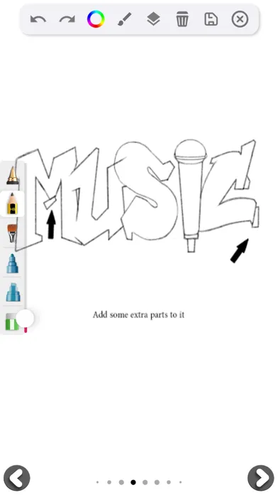 ภาพหน้าจอของ How to Draw Graffiti 3D