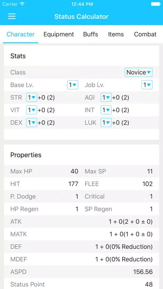 Tangkapan skrin Roer - DB for Ragnarok Online