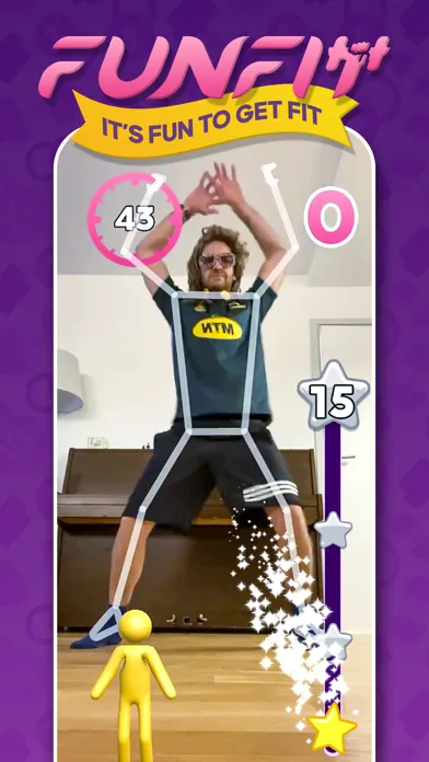 Capturas de tela do FunFit: At-Home Workout Games