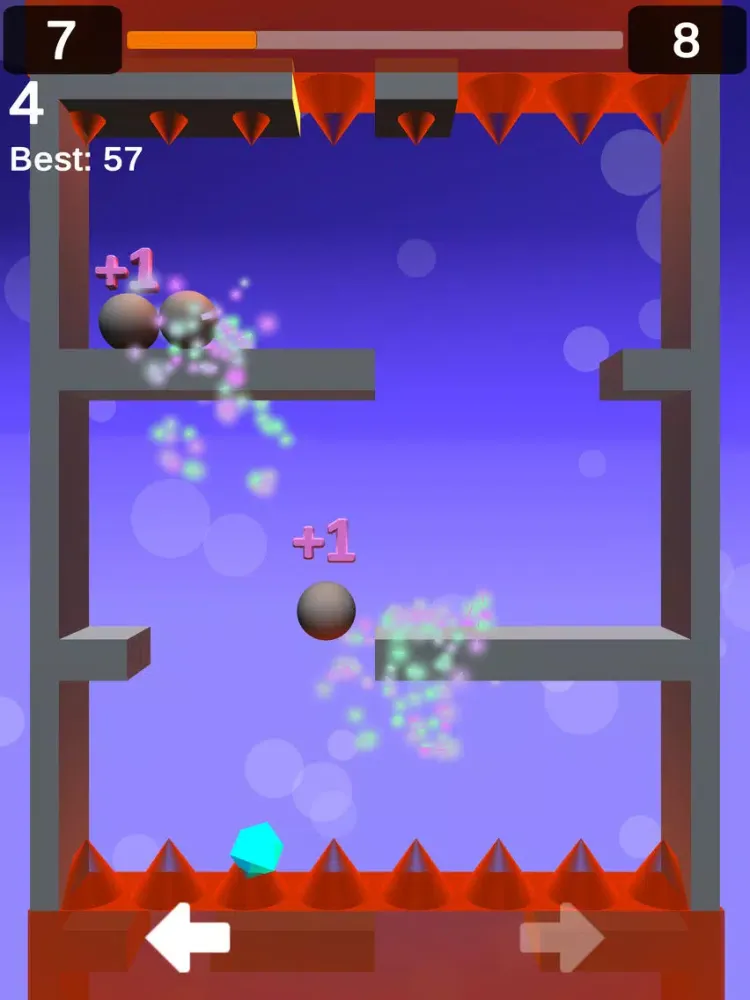 Falling Spheres 3D iPad  سکرین شاٹس