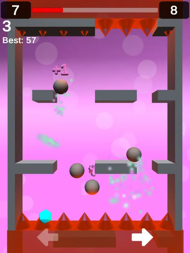 Falling Spheres 3D iPad  سکرین شاٹس