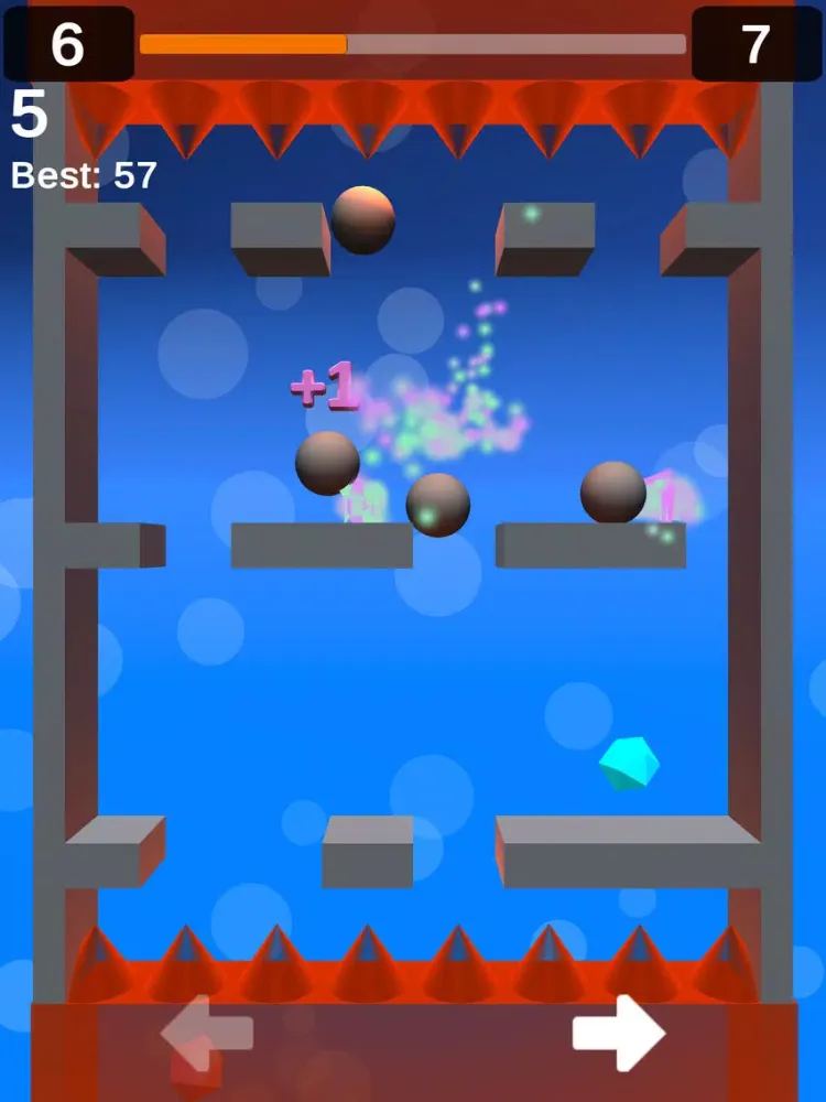 Falling Spheres 3D iPad  سکرین شاٹس
