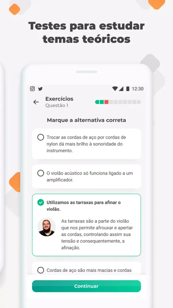Capturas de pantalla de Cifra Club Academy
