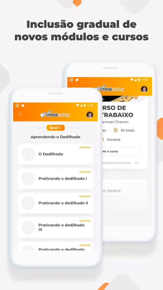 Capturas de pantalla de Cifra Club Academy