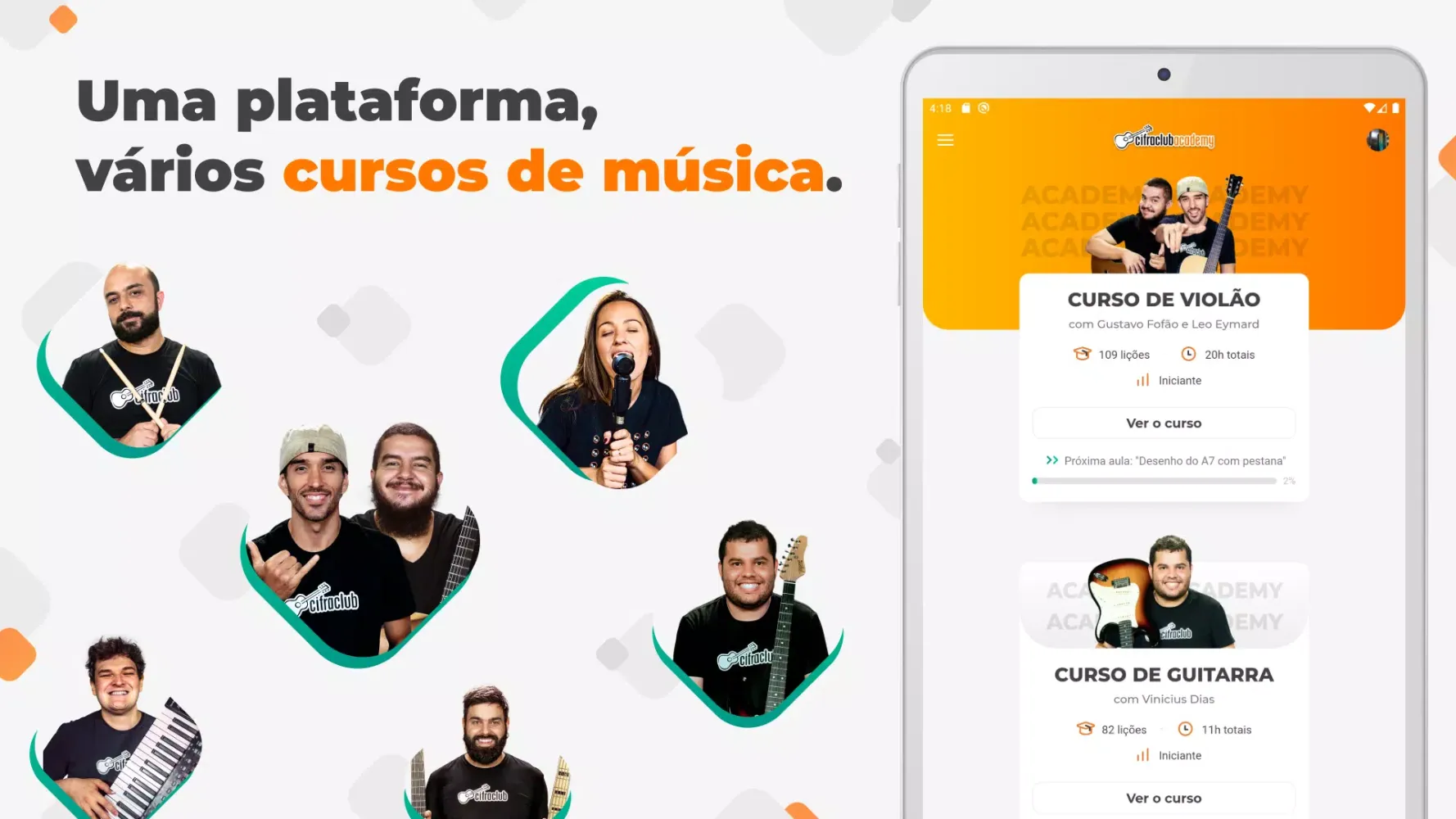 Capturas de pantalla de Cifra Club Academy