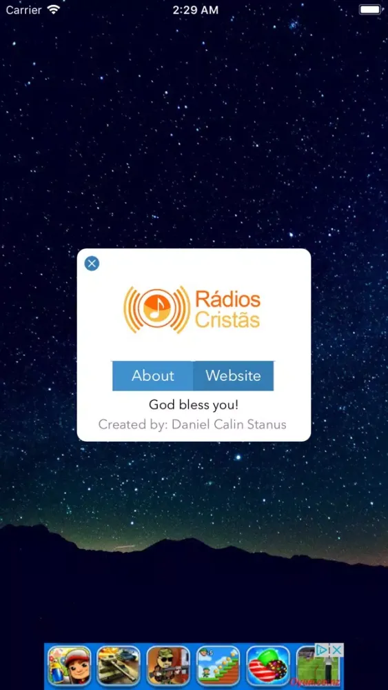 Captures d'écran de Rádios Cristãs