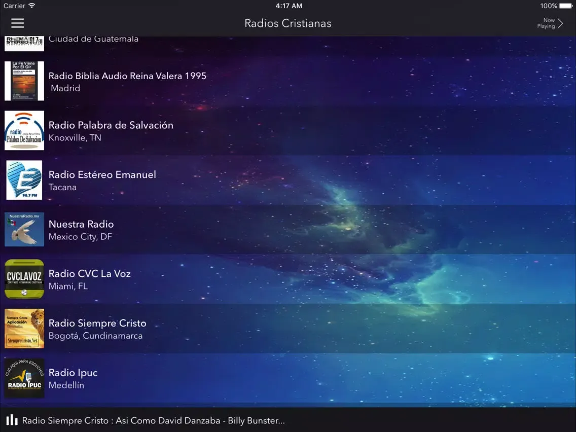 Capturas de pantalla de Radios Cristianas iPad 