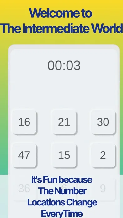 ภาพหน้าจอของ Tap Da Numbers Speed Test Game