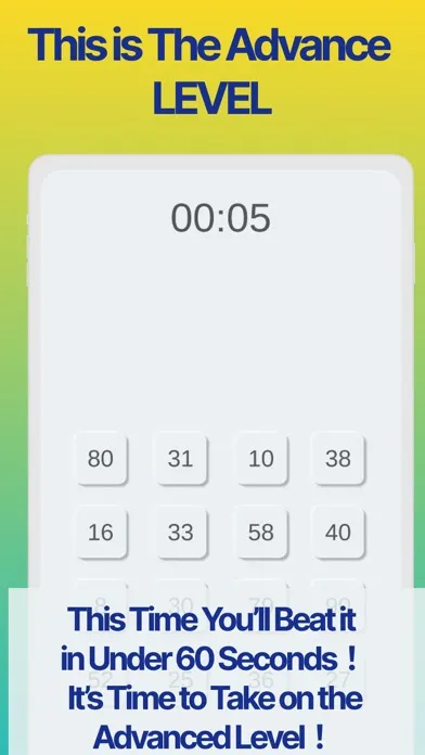 ภาพหน้าจอของ Tap Da Numbers Speed Test Game