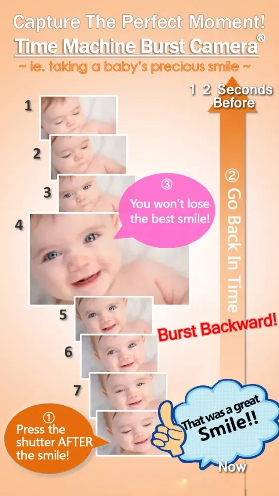 Time Machine Burst Camera Lite Screenshots