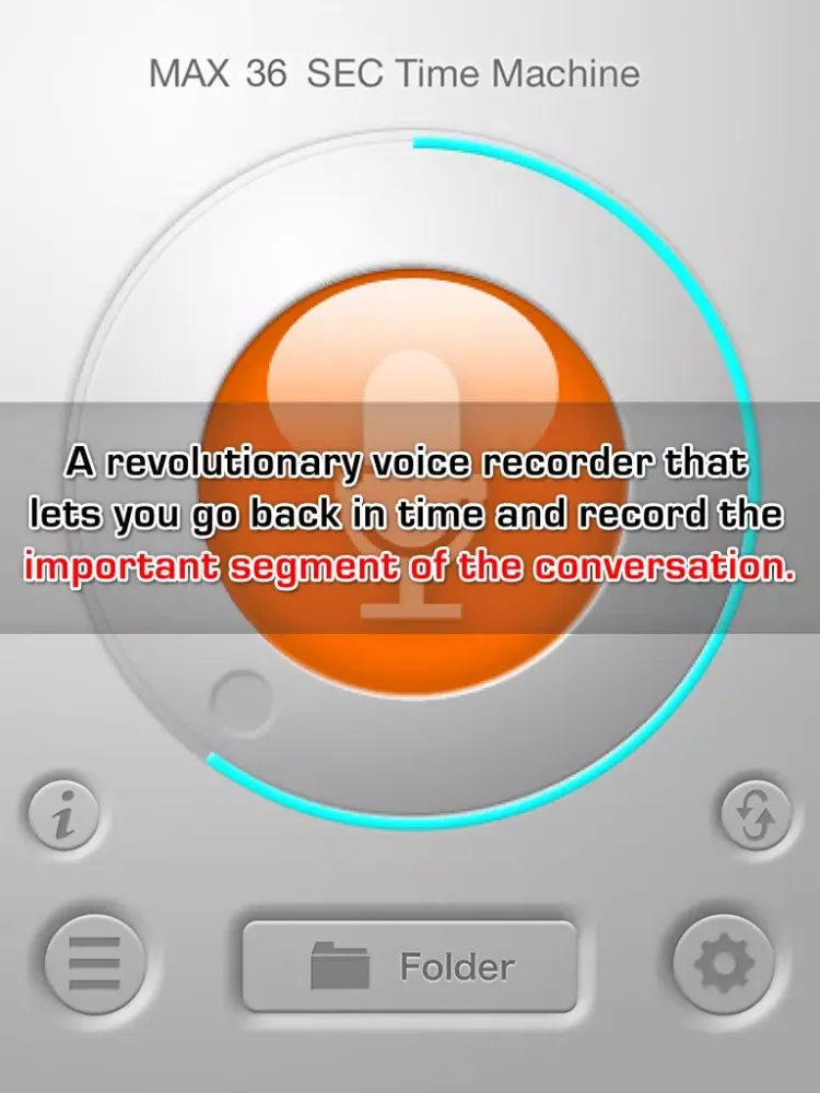 Captures d'écran de Time Machine Voice Memo Lite iPad 