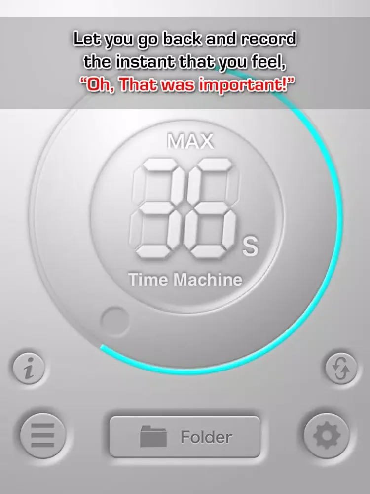 Captures d'écran de Time Machine Voice Memo Lite iPad 