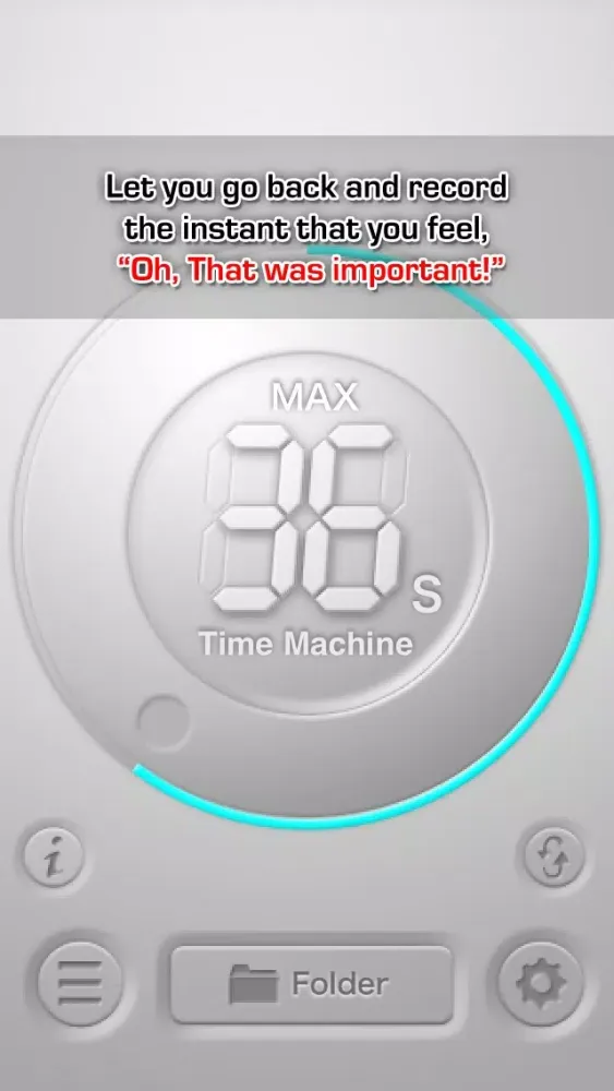 Captures d'écran de Time Machine Voice Memo Lite