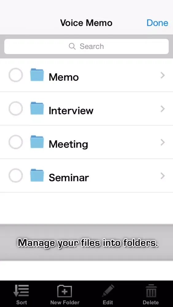 Captures d'écran de Time Machine Voice Memo Lite
