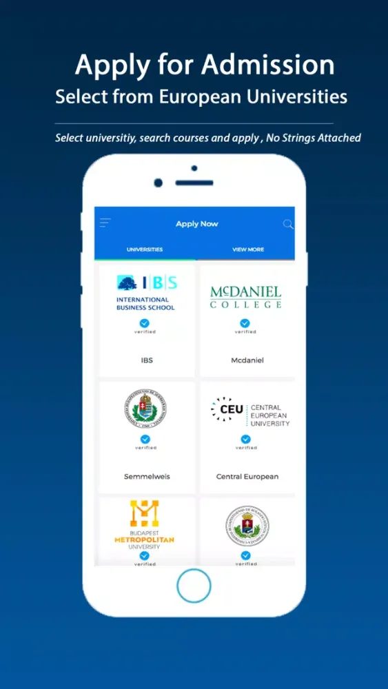 Screenshot di Studyineurope