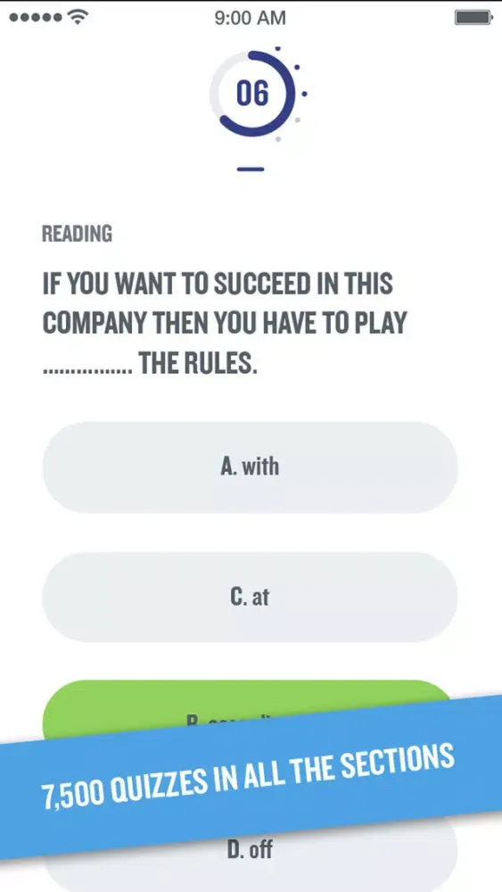 TOEIC, Listening Tests, Reading Tests スクリーンショット