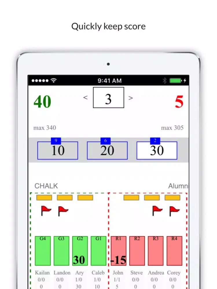 JBQ Coach's Assistant iPad 应用截图