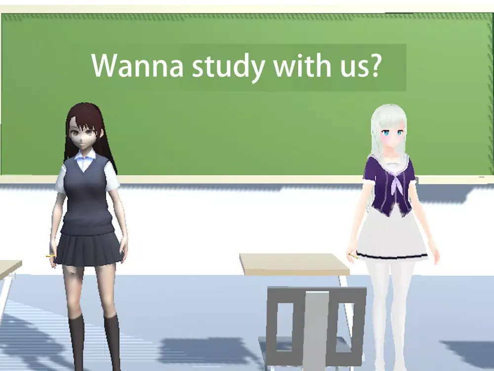 Study with Anime Character iPad  Screenshots