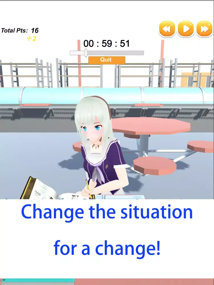 Study with Anime Character iPad  Screenshots