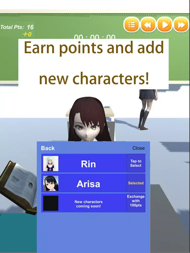 Study with Anime Character iPad  Screenshots