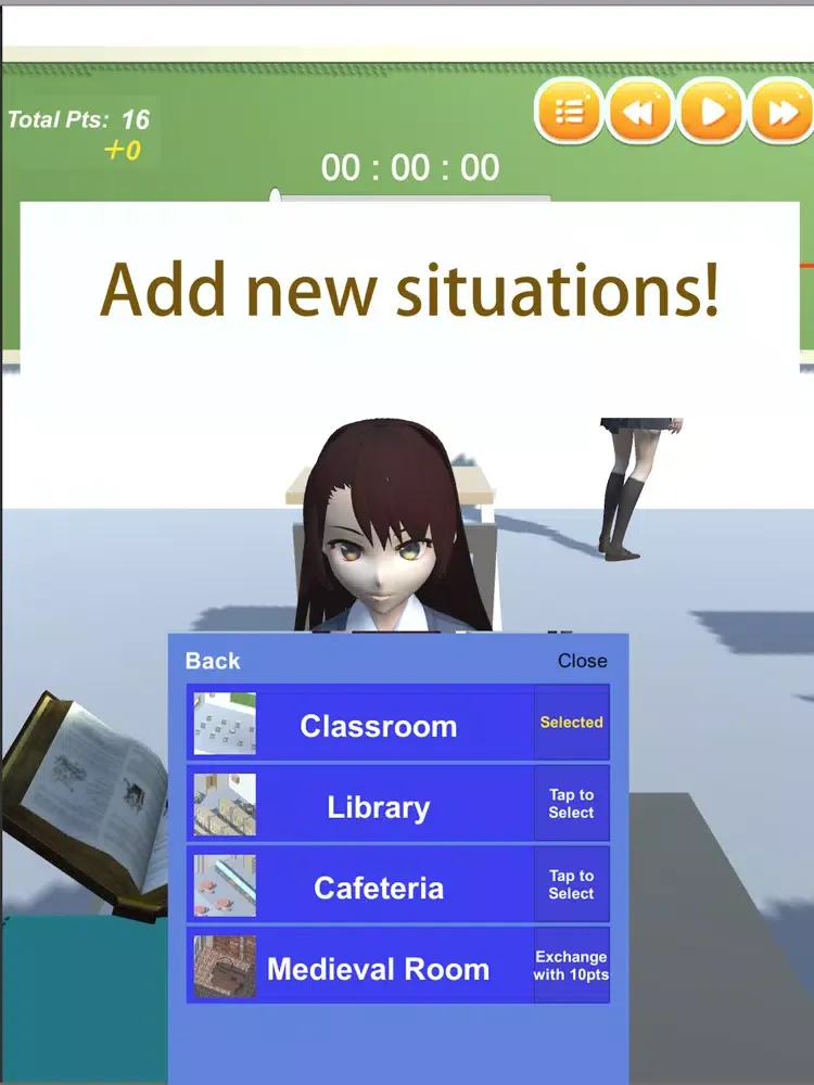 Study with Anime Character iPad  Screenshots