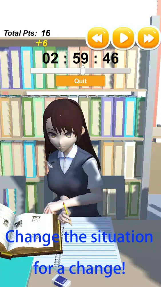 Study with Anime Character Screenshots