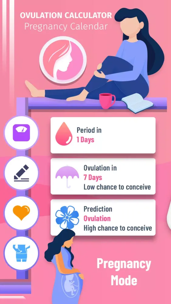 ภาพหน้าจอของ Ovulation Calculator - Pregnan