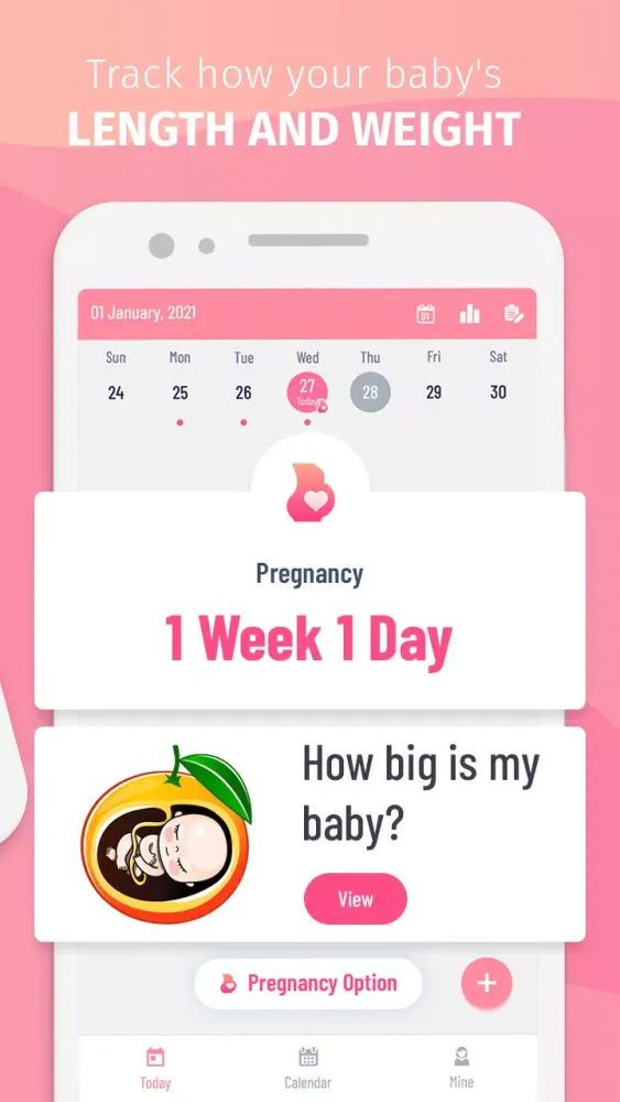 ภาพหน้าจอของ Ovulation Calculator - Pregnan