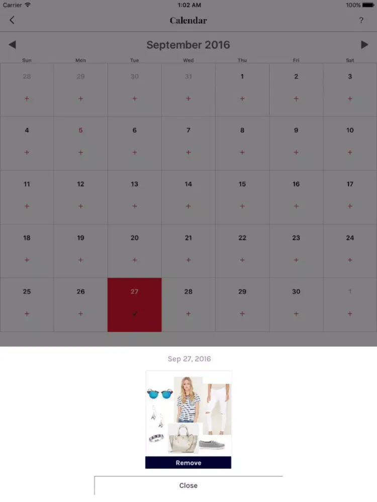 Ảnh chụp màn hình của GlamOutfit closet organizer & outfit planner iPad 