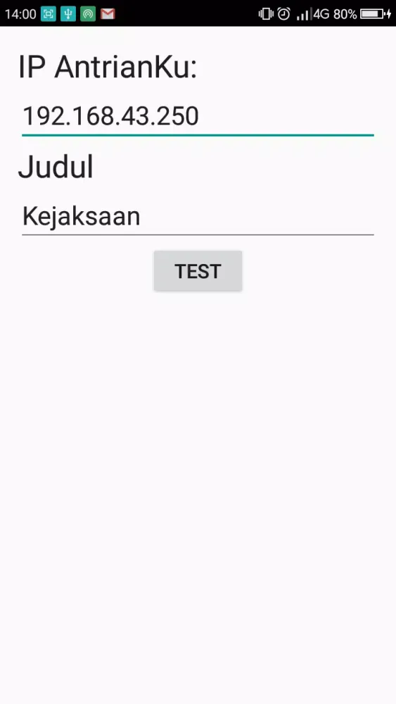 Tangkapan skrin AntrianKu Cetak Tiket
