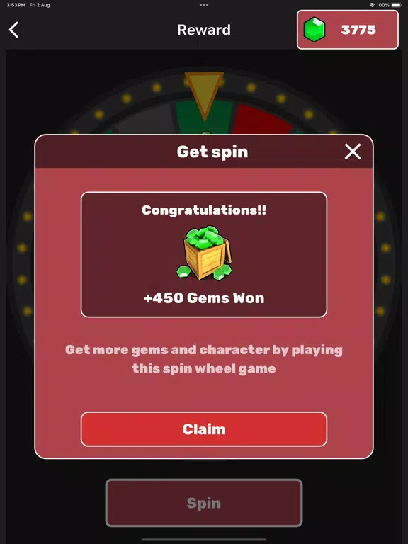 Spin For Stumble Guys Gems iPad  Screenshots